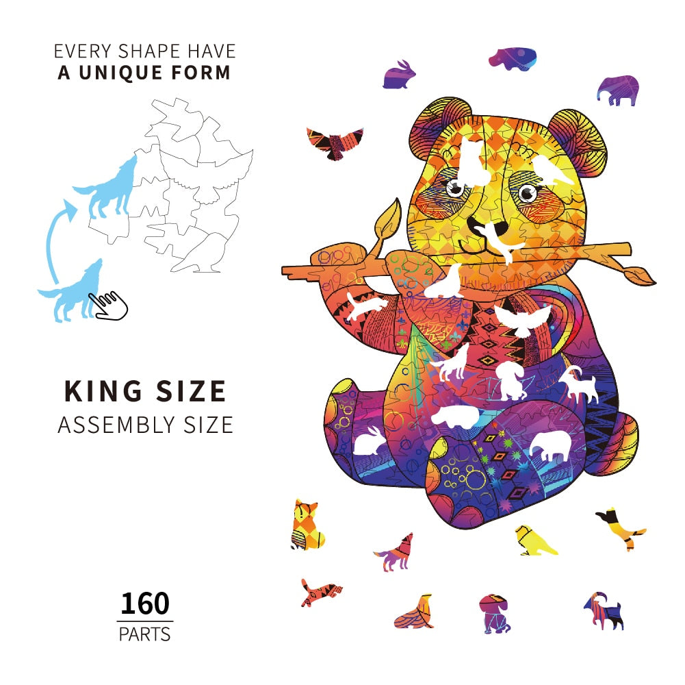3D Wooden Animal Puzzle