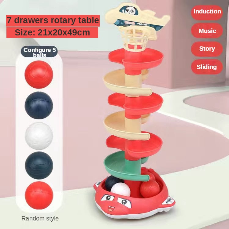 Montessori Rolling Balls Tower