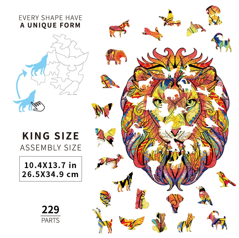 3D Wooden Animal Puzzle