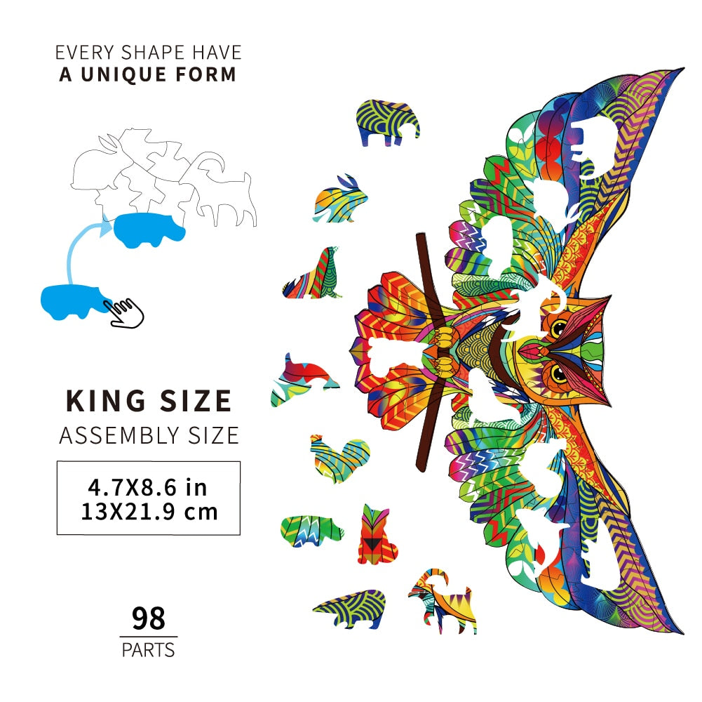 3D Wooden Animal Puzzle