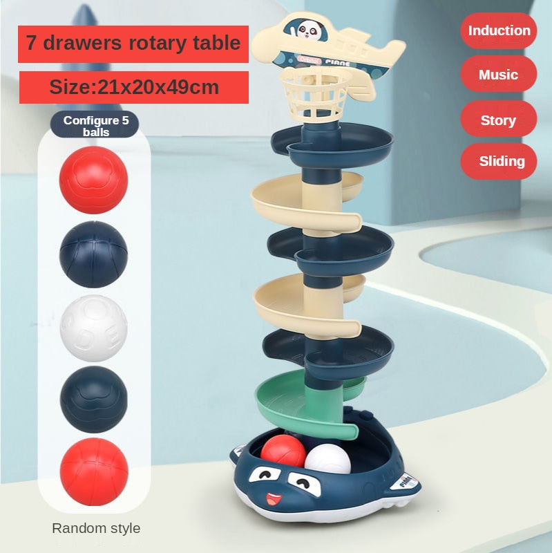 Montessori Rolling Balls Tower