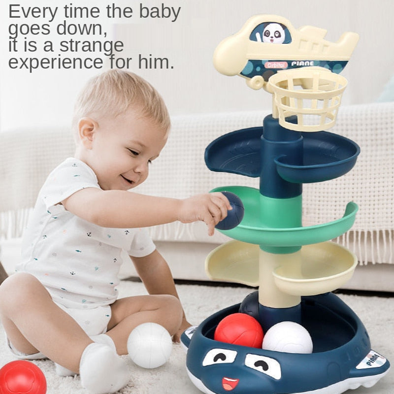 Montessori Rolling Balls Tower